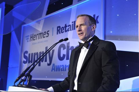 Chris Brook-Carter presenting at the Retail Week Supply Chain Awards 2012